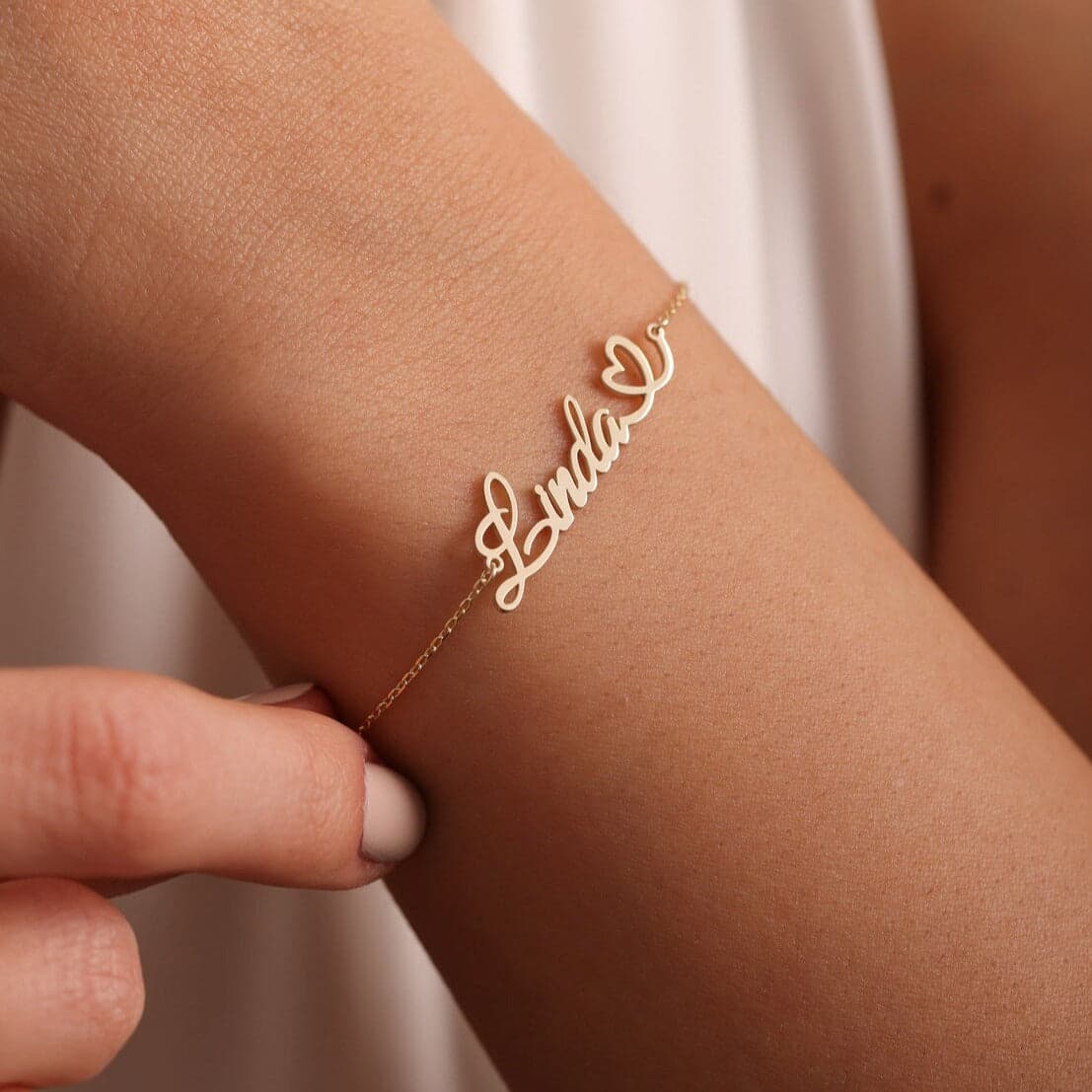 Heart Name Bracelet